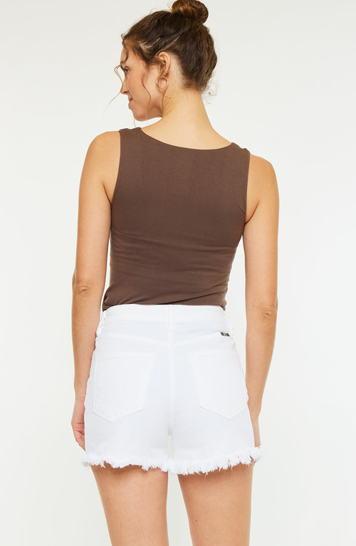 Kancan Irene 90's Crossover Shorts In White