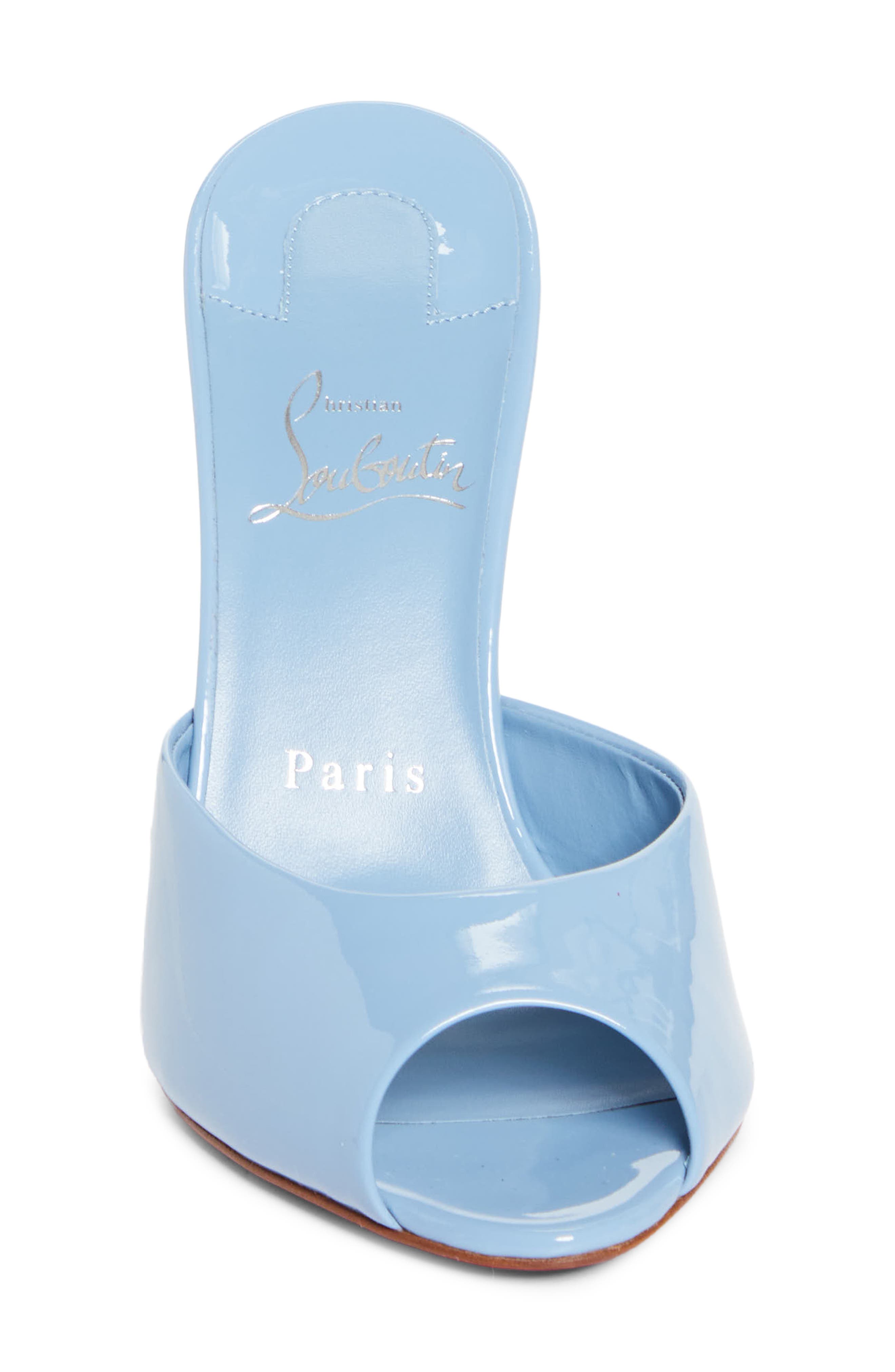 Me Dolly Peep Toe Slide Sandal, Alternate, color, CERULEO