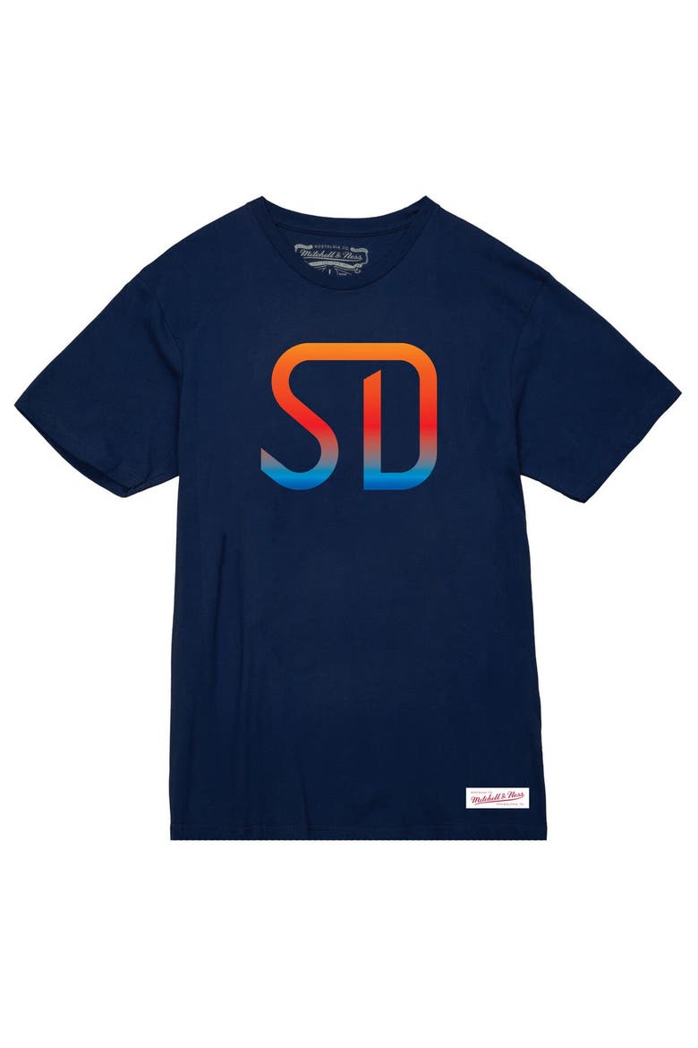 Women's Mitchell & Ness  Navy San Diego FC Monogram T-Shirt, Alternate, color, Navy