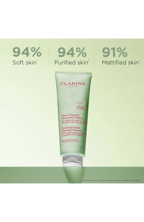 Clarins Purifying Gentle Foaming Face Cleanser In Transparent