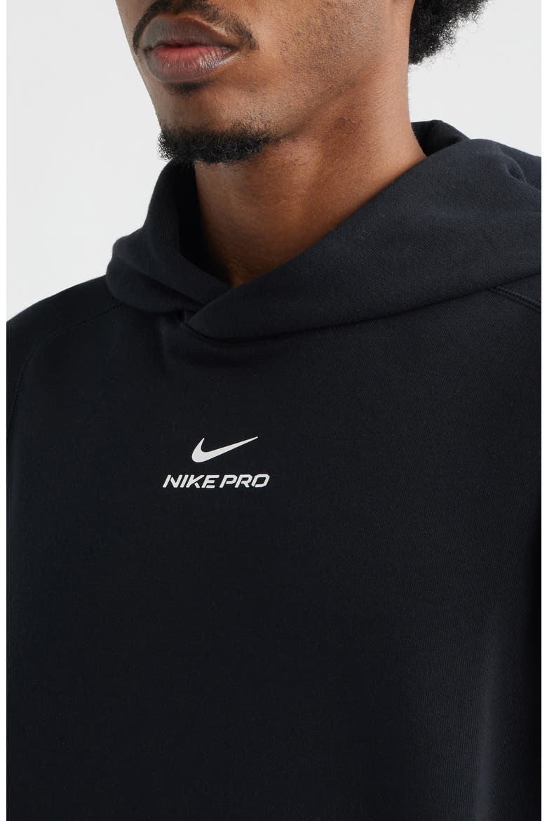 Pro Dri-FIT Pullover Hoodie, Alternate, color, BLACK/ WHITE