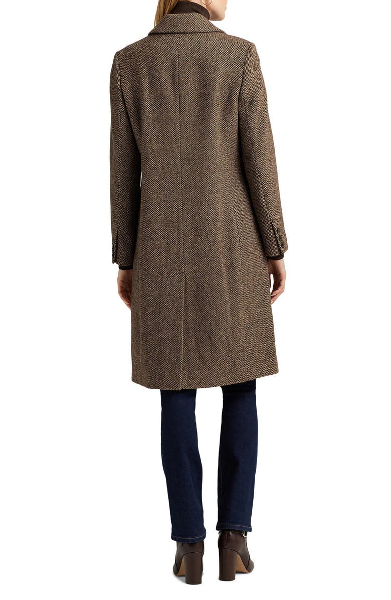 Lauren Ralph Lauren Broken Twill Wool Blend Coat, Alternate, color, 