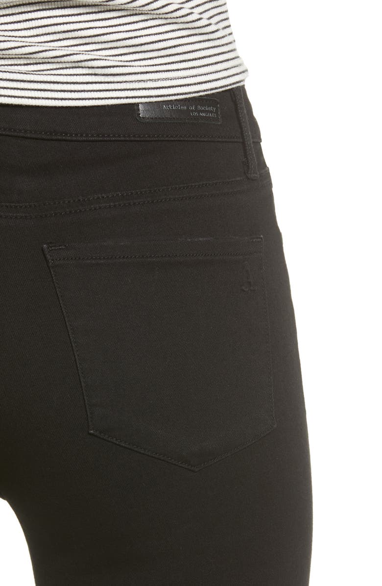 Articles of Society Heather High Waist Ankle Jeggings, Alternate, color, 