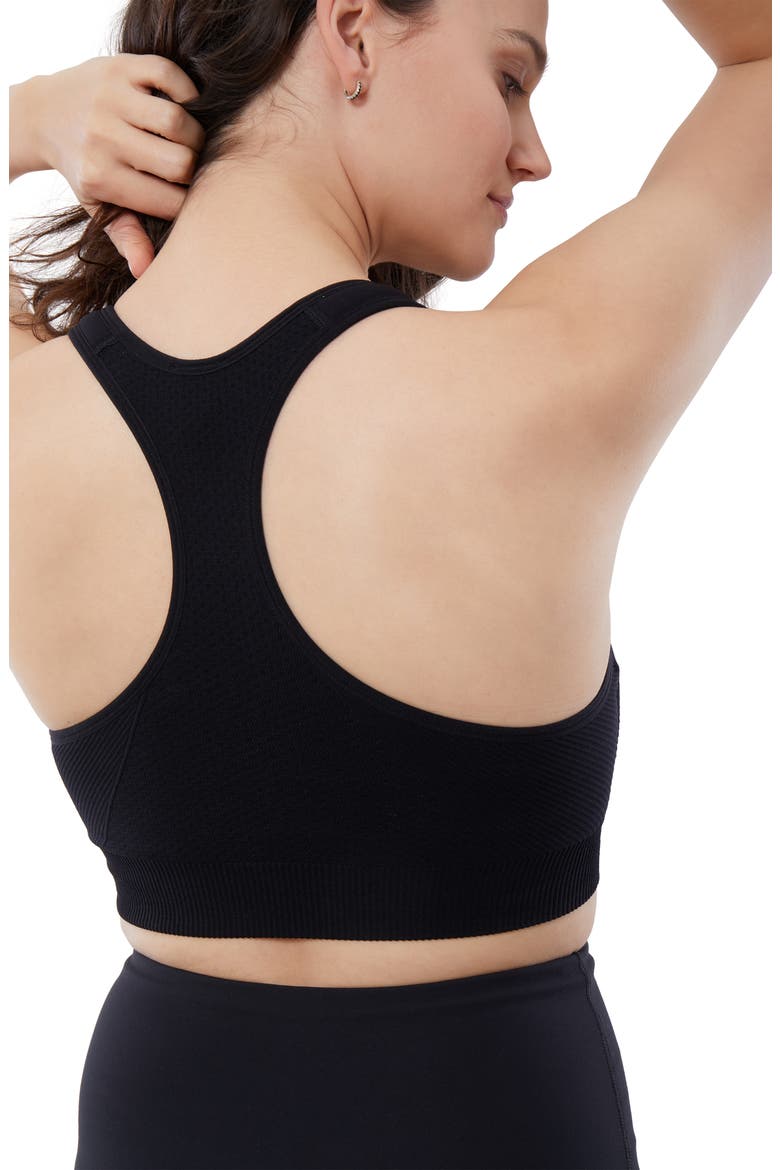 Set of 2 Nursing Sports Bras, Alternate, color, BLACK / BLACK