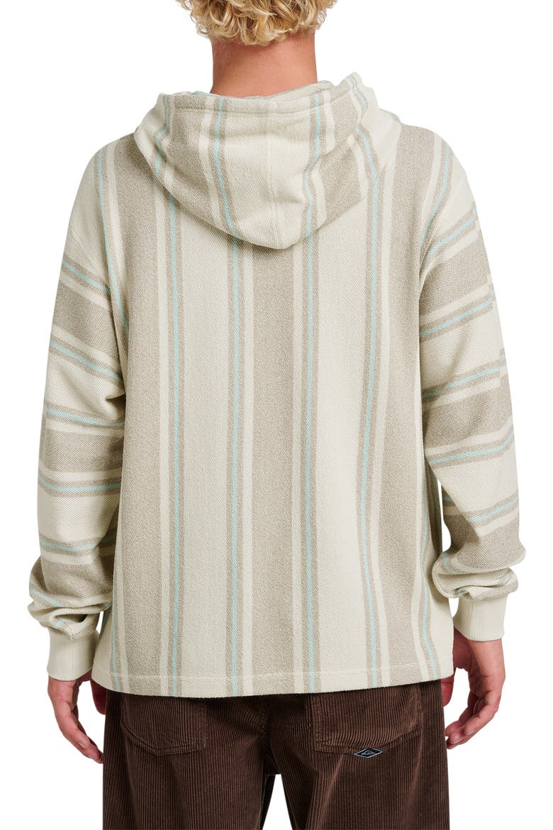 Playa Stripe Henley Hoodie, Alternate, color, SILVER BIRCH