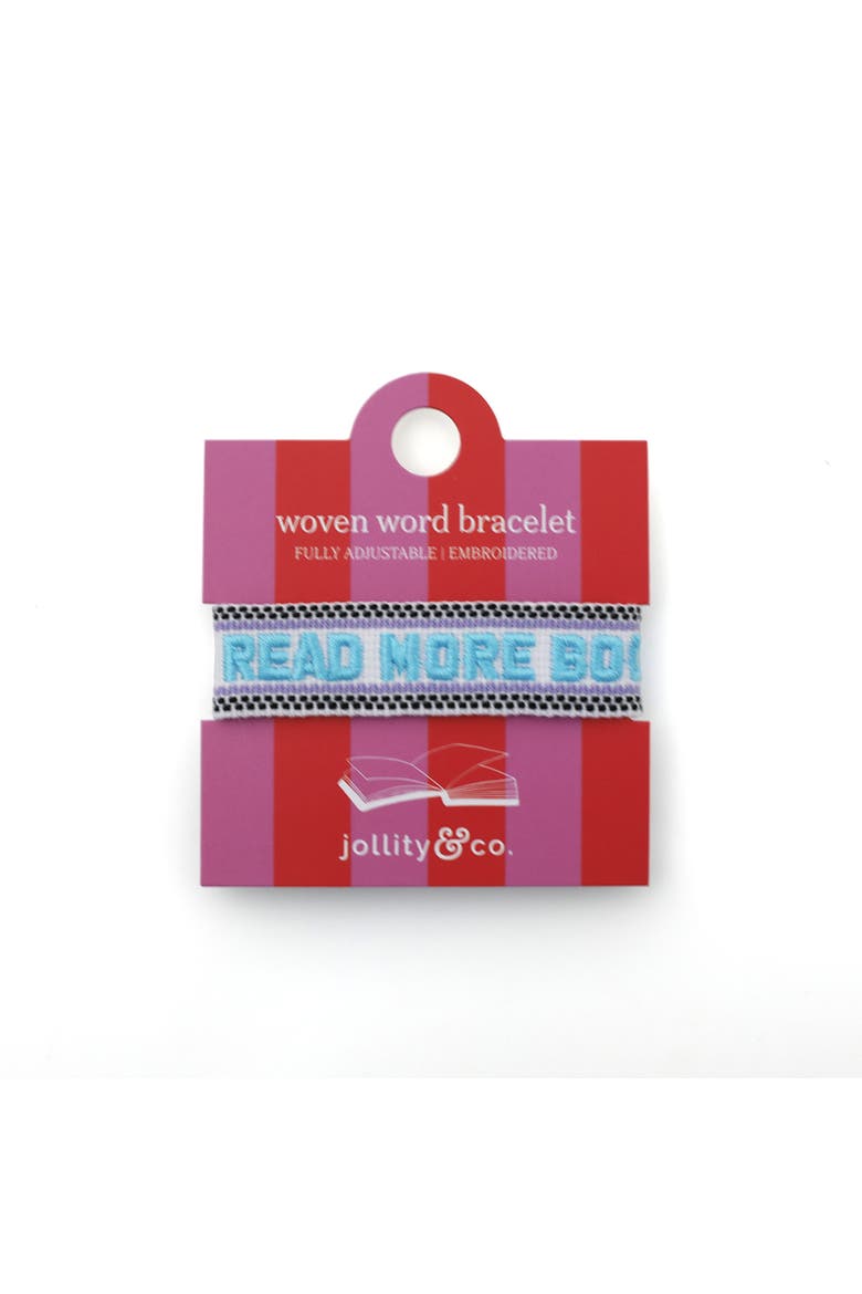 Book Club Themed Embroidered Bracelets - Choose from 8 Style Options, Alternate, color, Read More Books