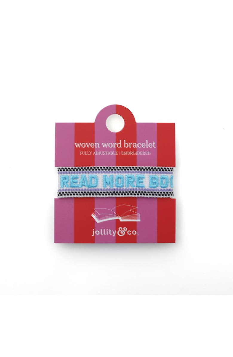 Jollity & Co. Book Club Themed Embroidered Bracelets - Choose from 8 Style Options, Alternate, color, Read More Books