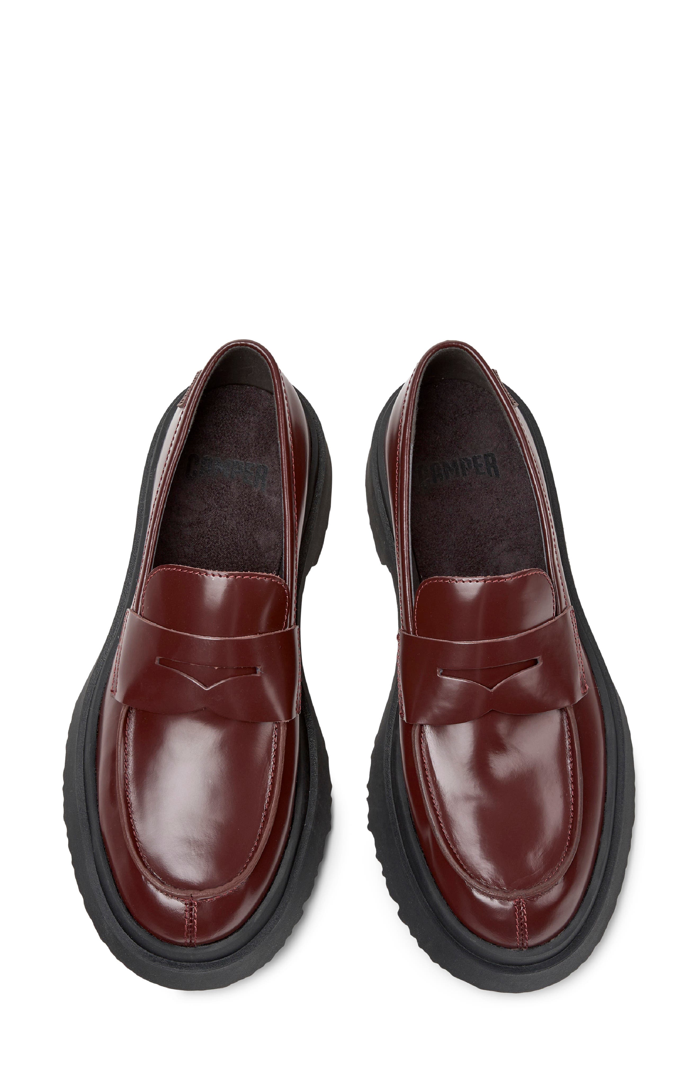 Camper Walden Penny Loafer, Alternate, color, Burgundy