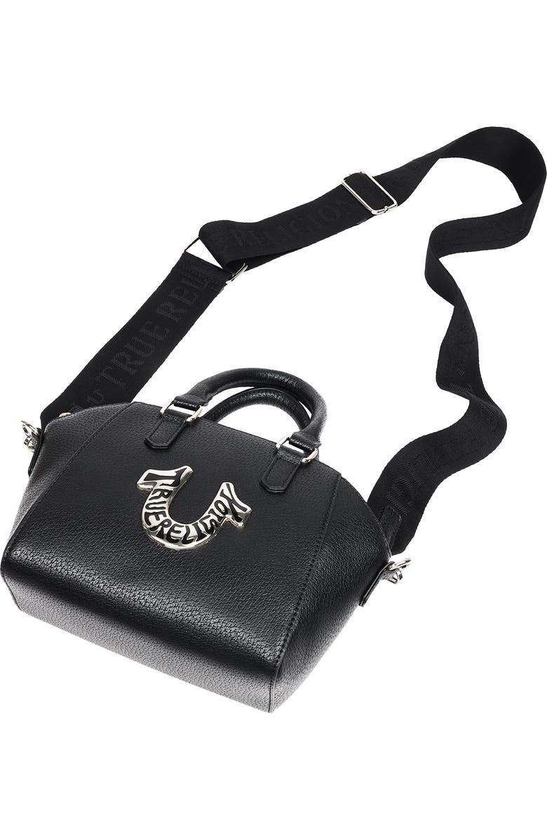 True Religion Retro Horseshoe Mini Satchel, Alternate, color, Black