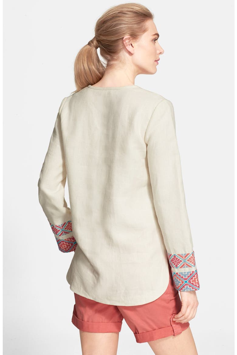 Piece & Co. and Tory Burch 'McKenna' Tunic (Nordstrom Exclusive), Alternate, color, IVORY MULTI