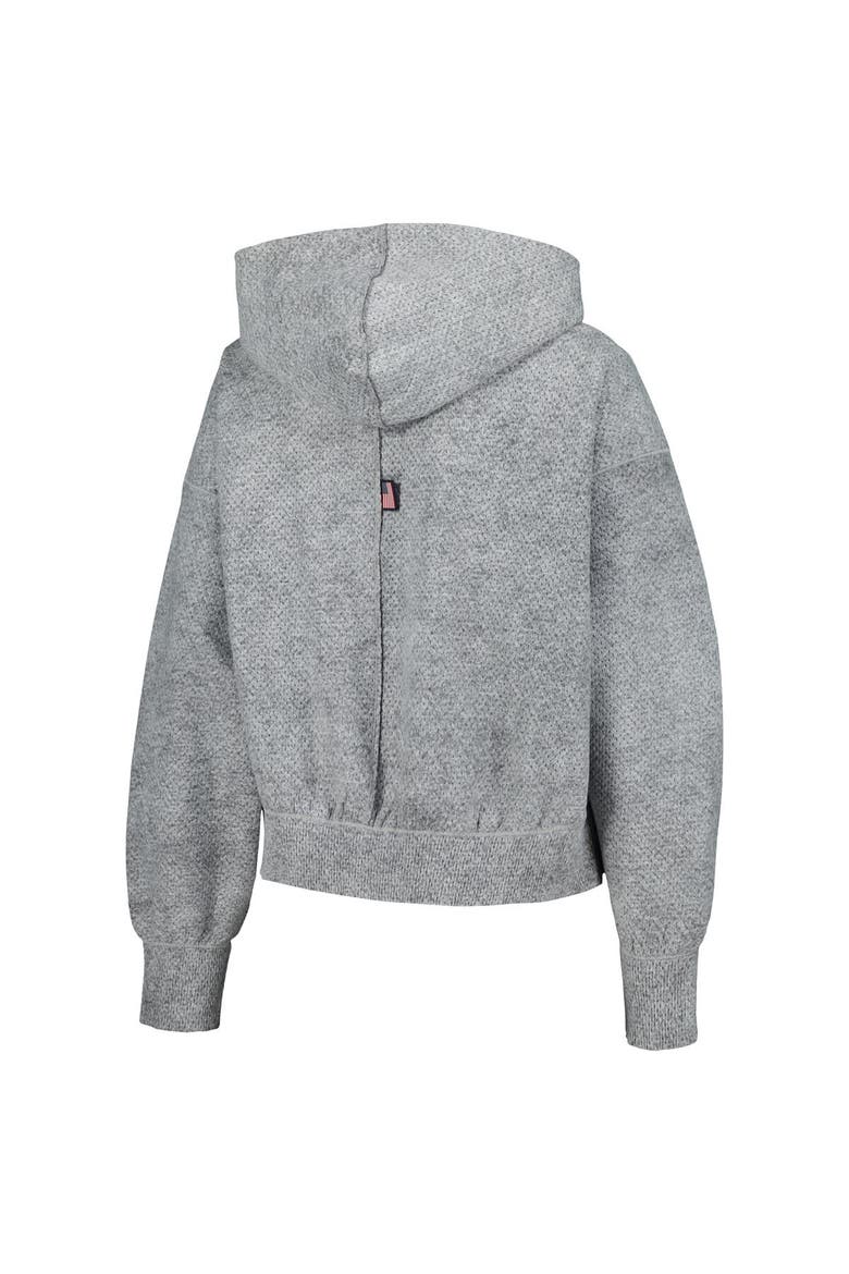 Women's Nike Gray U.S. Paralympics 2024 Paralympics Media Day Oversized Cropped Performance Full-Zip Hoodie Jacket, Alternate, color, Gray