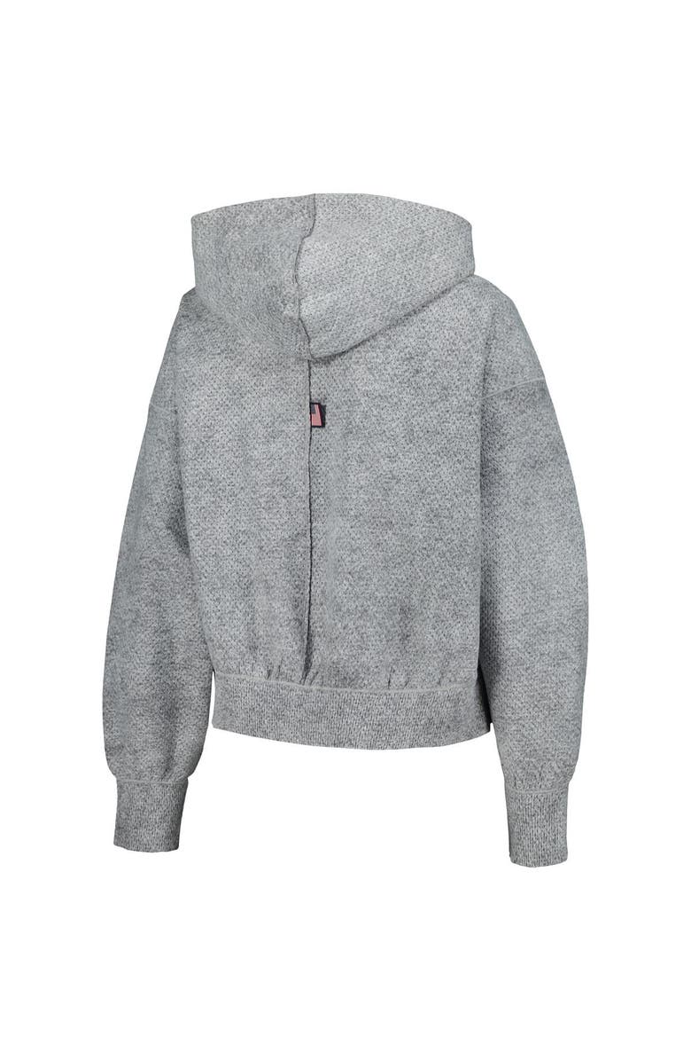 Nike Women's Nike Gray U.S. Paralympics 2024 Paralympics Media Day Oversized Cropped Performance Full-Zip Hoodie Jacket, Alternate, color, Gray