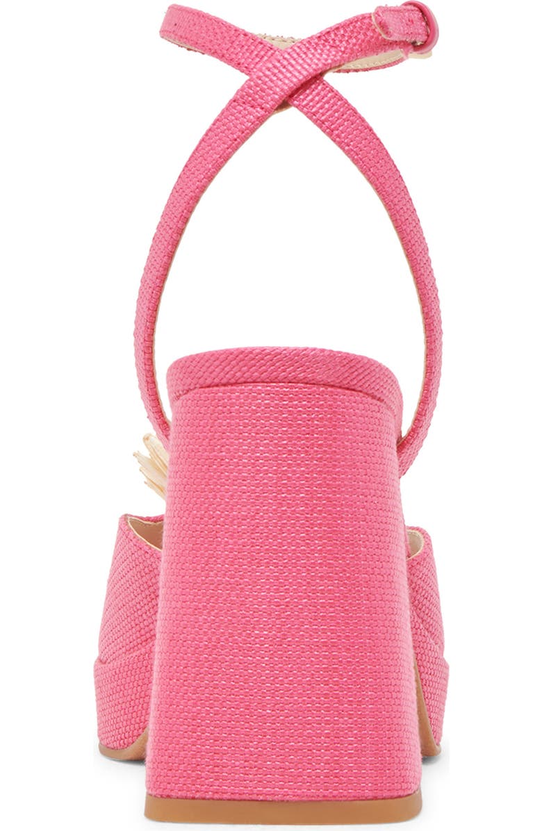 Dolce Vita Paulos Platform Sandal, Alternate, color, Pink Raffia