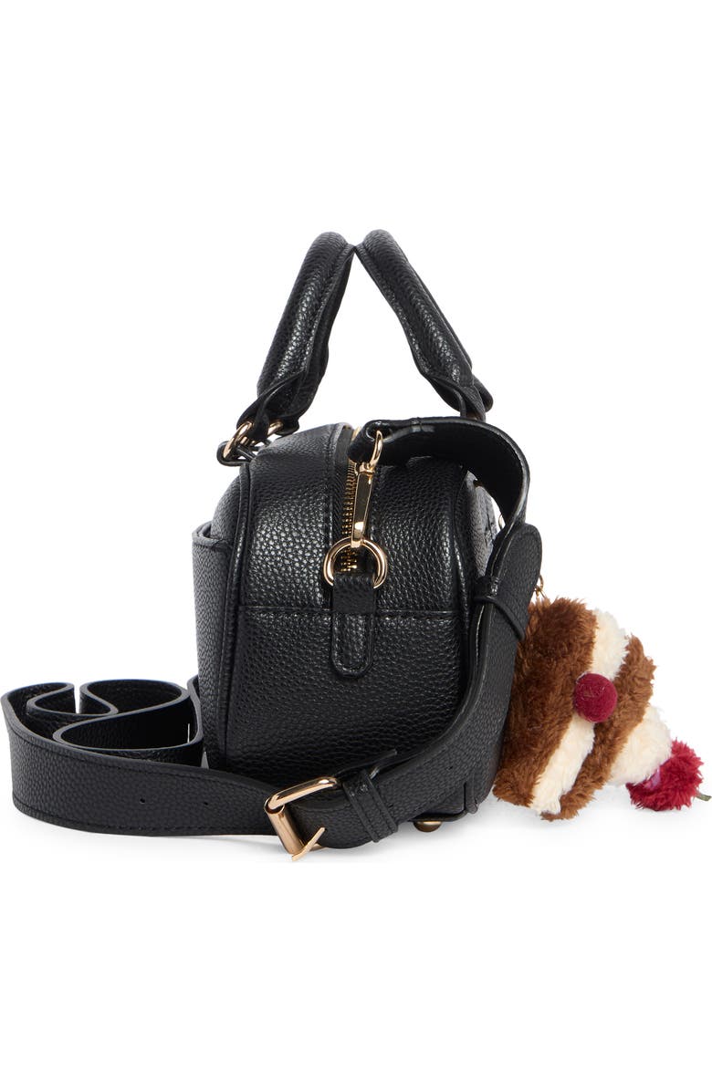 Nanette Lepore Ellah Mini Convertible Satchel Bag, Alternate, color, Black