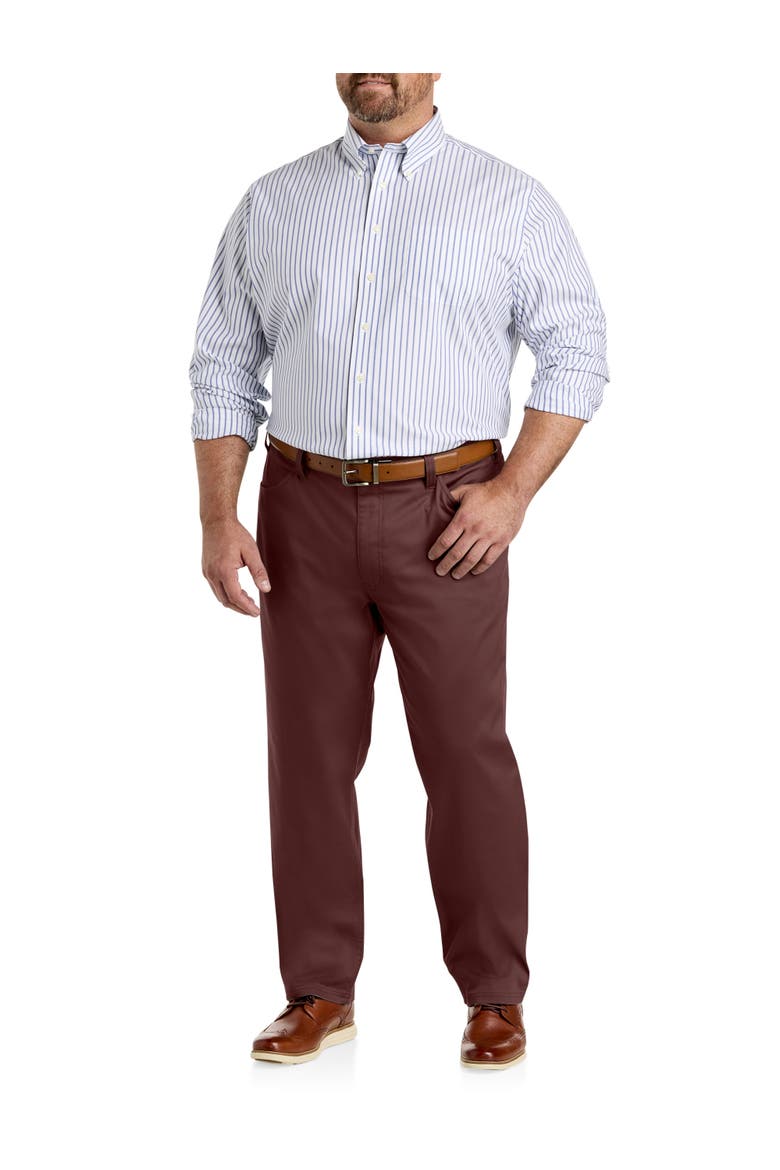 Straight-Fit Tech Pants, Alternate, color, BITTER CHOCOLATE