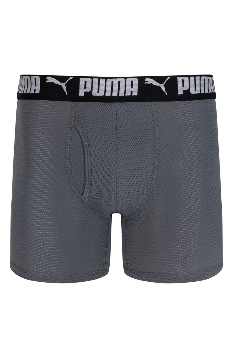 PUMA 3-Pack Mesh Boxer Briefs, Alternate, color, Navy/ Light Blue