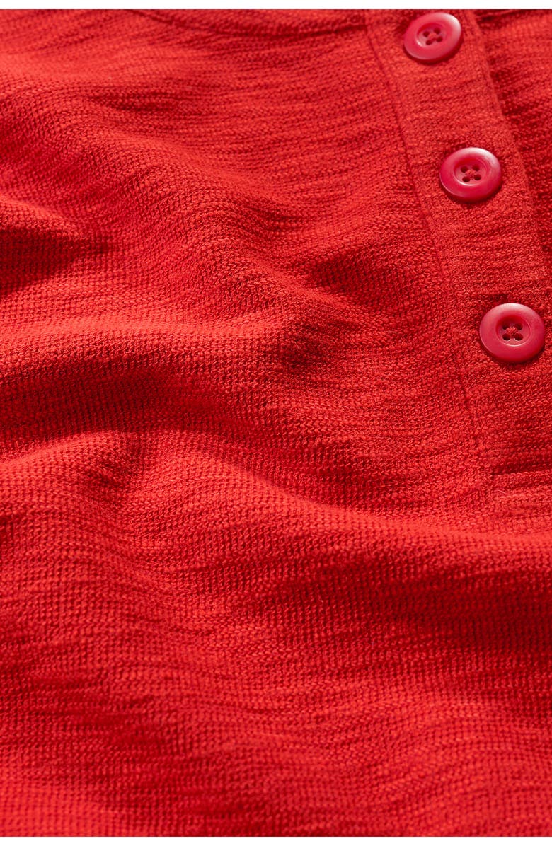 Seasalt Cornwall Last Boat Organic Cotton Henley Sweatshirt, Alternate, color, Dark Cinnamon