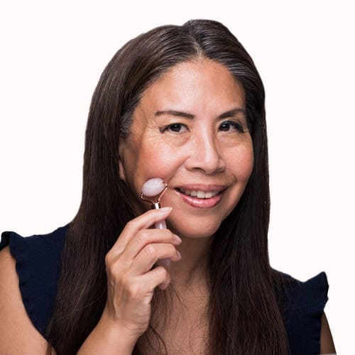 Caire Beauty Face Ritual Petite Roller In Light Pink