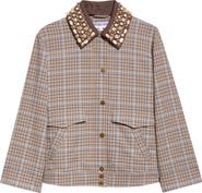 Veronica Beard Kasper Plaid Chore Jacket