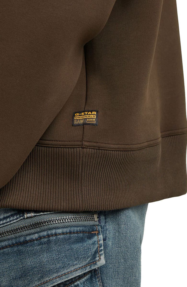 G-STAR Loose Fit Scuba Knit Hoodie, Alternate, color, Deep Brown