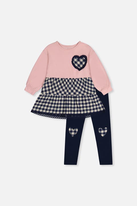 Cozy Hearts Charming Soft Tunic and Leggings Set