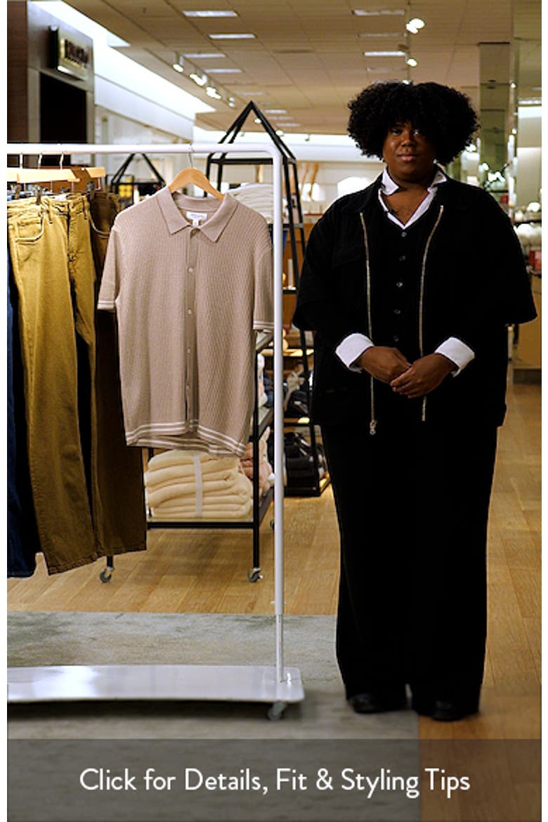 Short Sleeve Ribbed Cotton & Silk Cardigan video