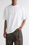 Acne Studios Tourist Logo Embroidered Cotton T-Shirt