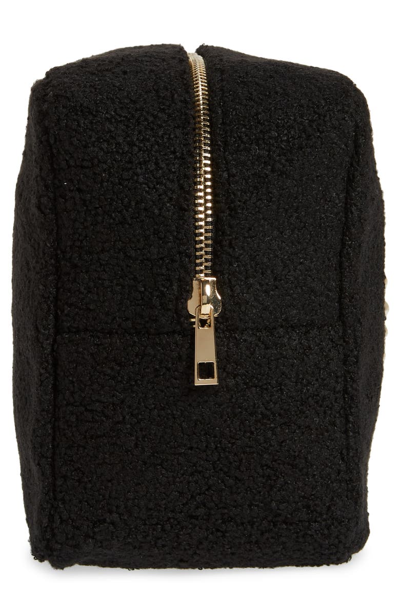 BTB Los Angeles Heart Teddy Cosmetics Case, Alternate, color, 