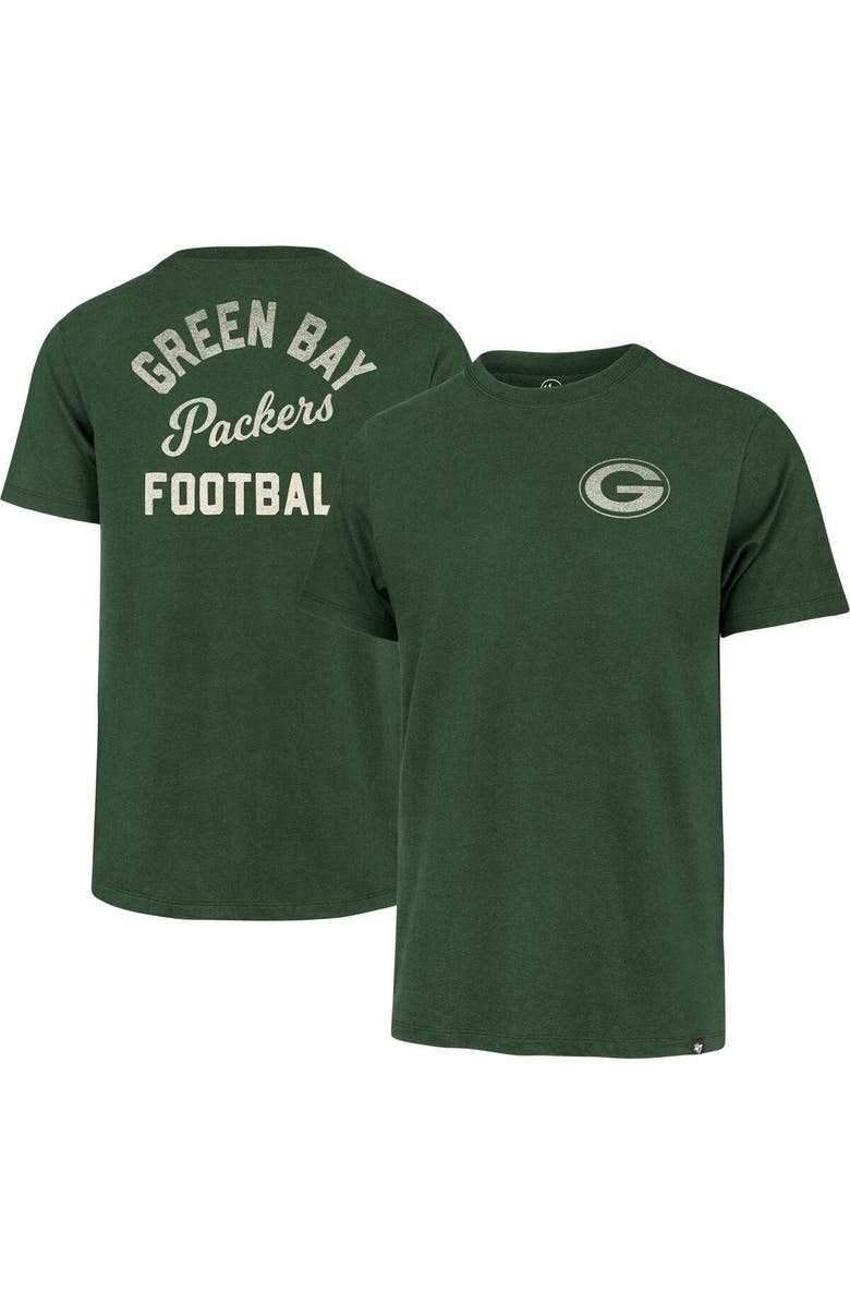 '47 Men's '47 Green Green Bay Packers Turn Back Franklin T-Shirt, Main, color, 