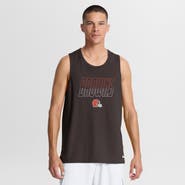 Nike Men's Nike Brown Cleveland Browns Kickoff Miler Dri-FIT Tank Top