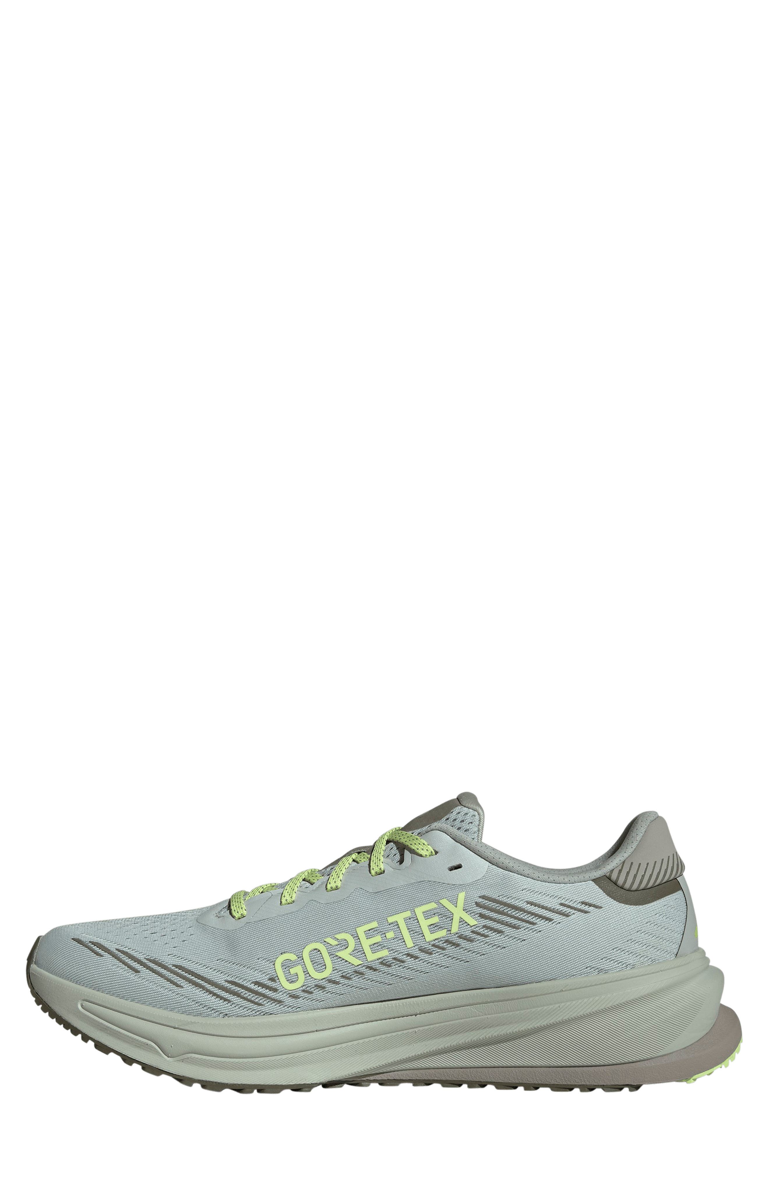 adidas Supernova Rise GTX Gore-Tex<sup>®</sup> Waterproof Running Shoe, Alternate, color, Silver/ Silver Metallic/ Olive