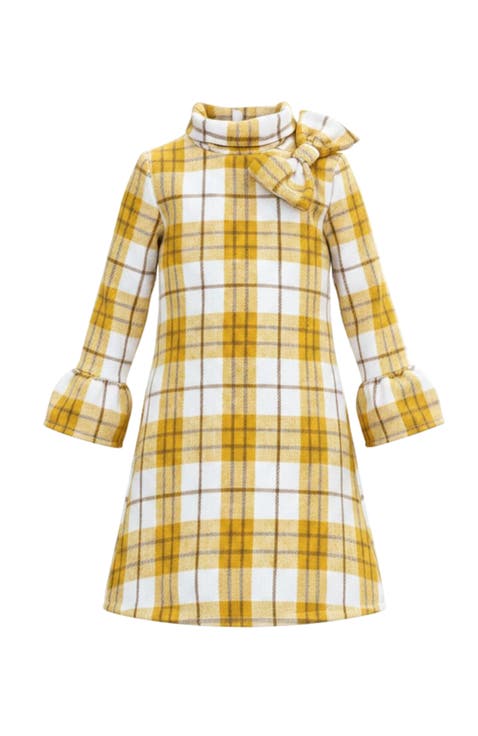 Golden Girl Marigold Flannel Dress