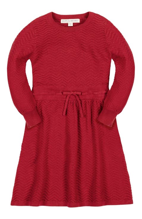 Baby Girls' Organic Balloon Sleeve Sweater Dress, Infant