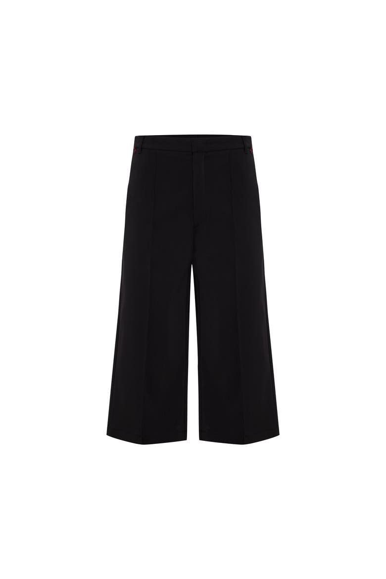 Cotton Woven Short, Main, color, BLACK