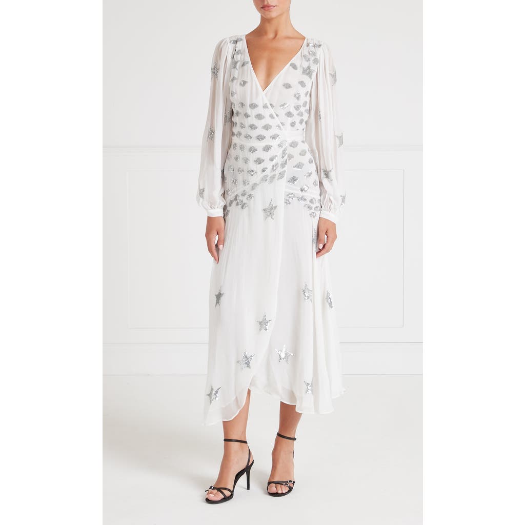 Temperley London Etoile Wrap Dress In White