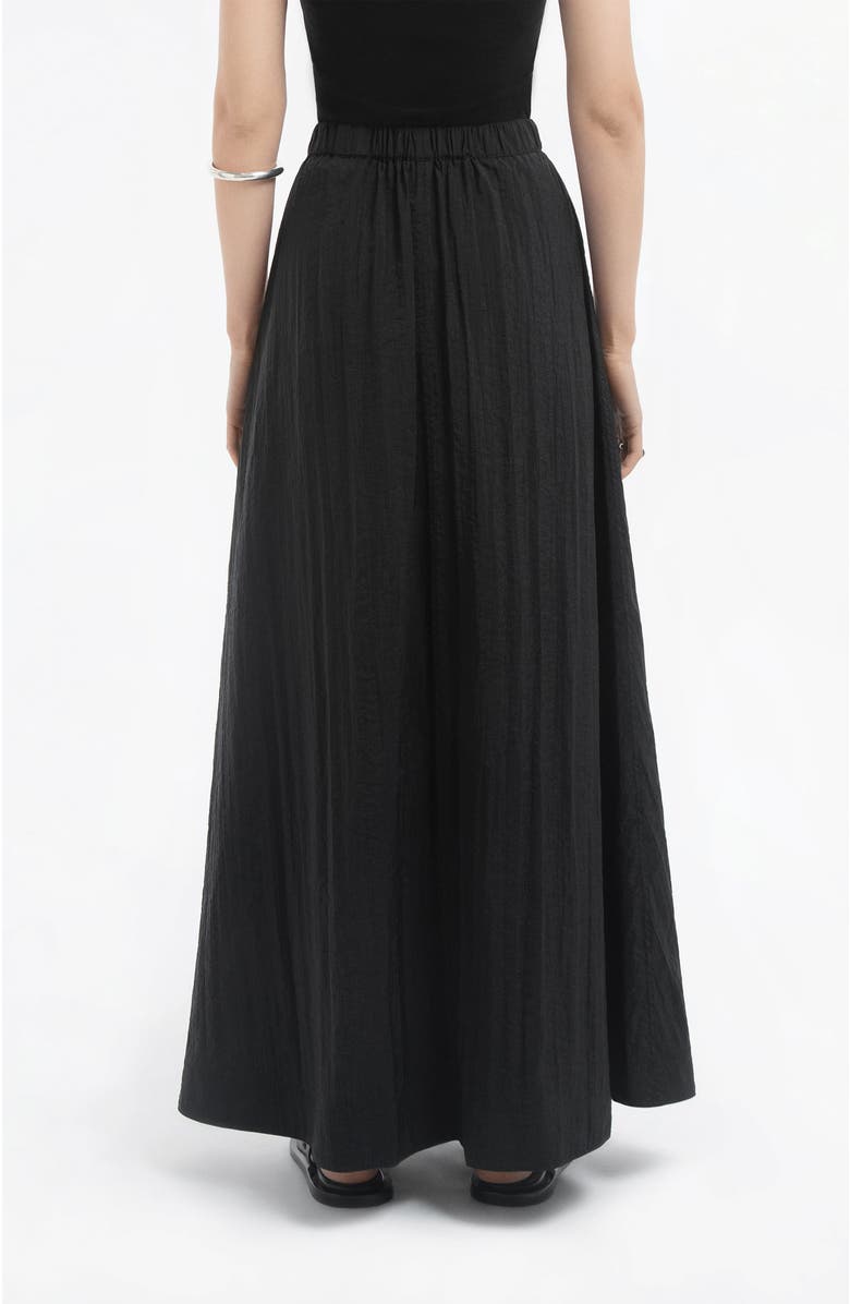 CO Parachute Skirt in Recycled Nylon, Alternate, color, Black