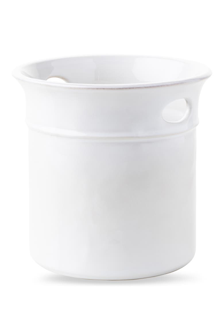 Puro Whitewash Utensil Crock, Main, color, WHITEWASH
