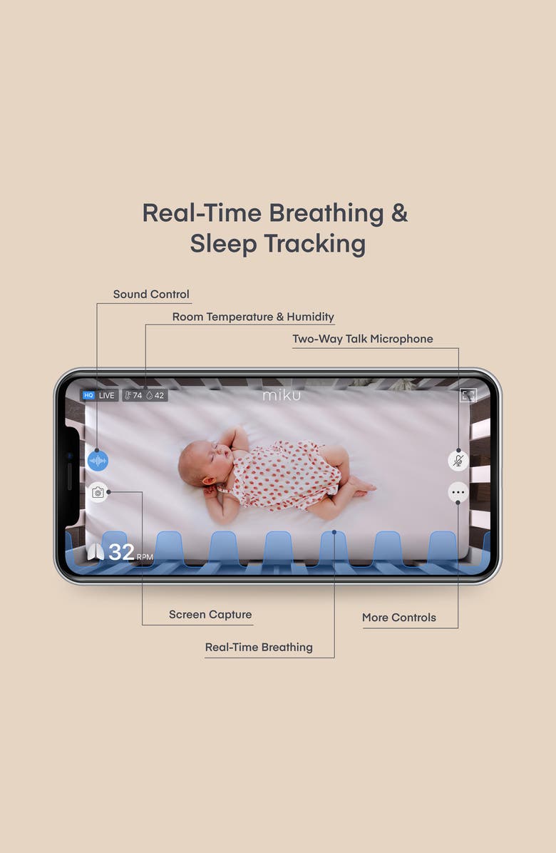 Miku Pro Smart Baby Monitor, Alternate, color,