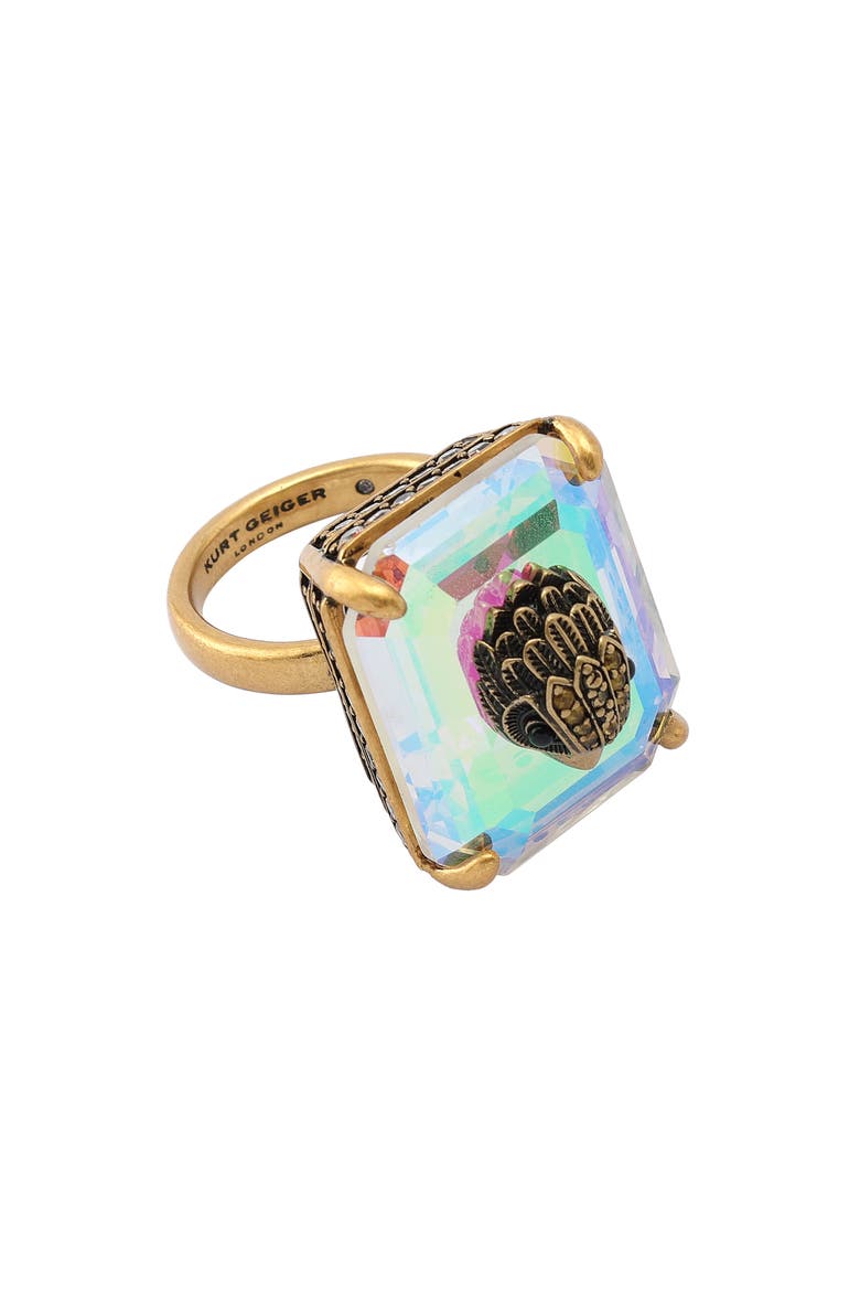 Crystal Cocktail Ring, Alternate, color, CRYSTAL ABALONE