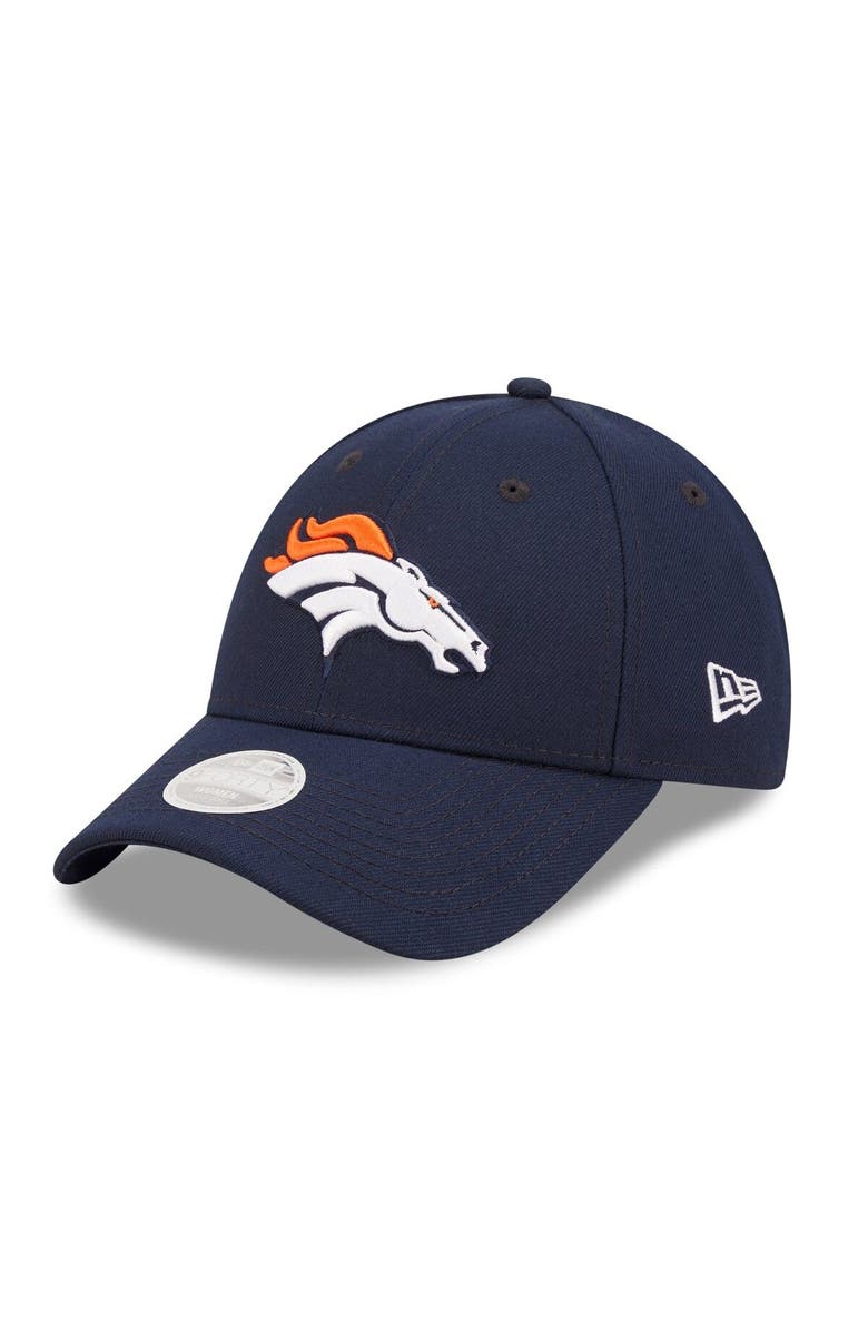 New Era Women's New Era Navy Denver Broncos Simple 9FORTY Adjustable Hat, Main, color,