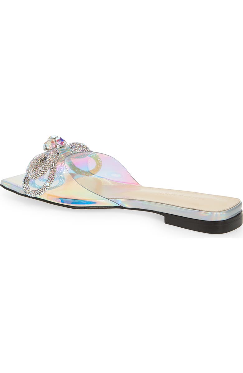 Mach & Mach Double Bow Flat Slide Sandal, Alternate, color,