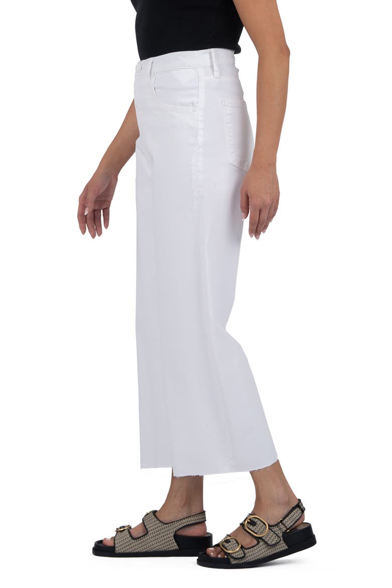 Gwen High Waist Crop Wide Leg Jeans, Alternate, color, OPTIC WHITE