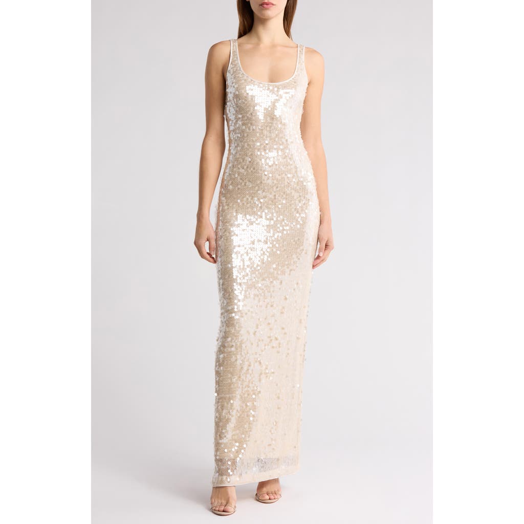 Simkhai Bex Tank Maxi Dress In Champagne In Champagne