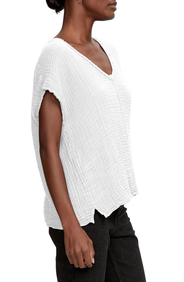 Michael Stars Draya V-Neck T-Shirt, Alternate, color, White