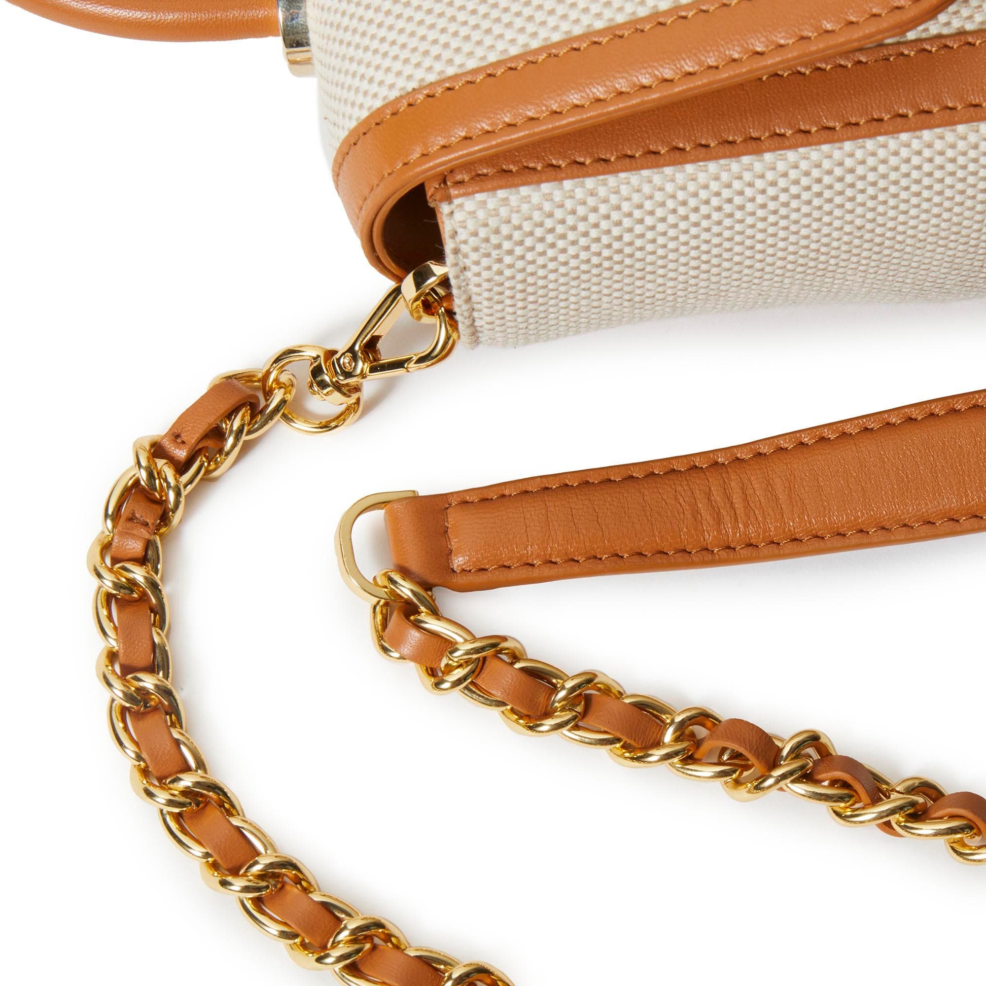 Lele Sadoughi Tabitha Top Handle Crossbody, Alternate, color, Saddle Brown 200