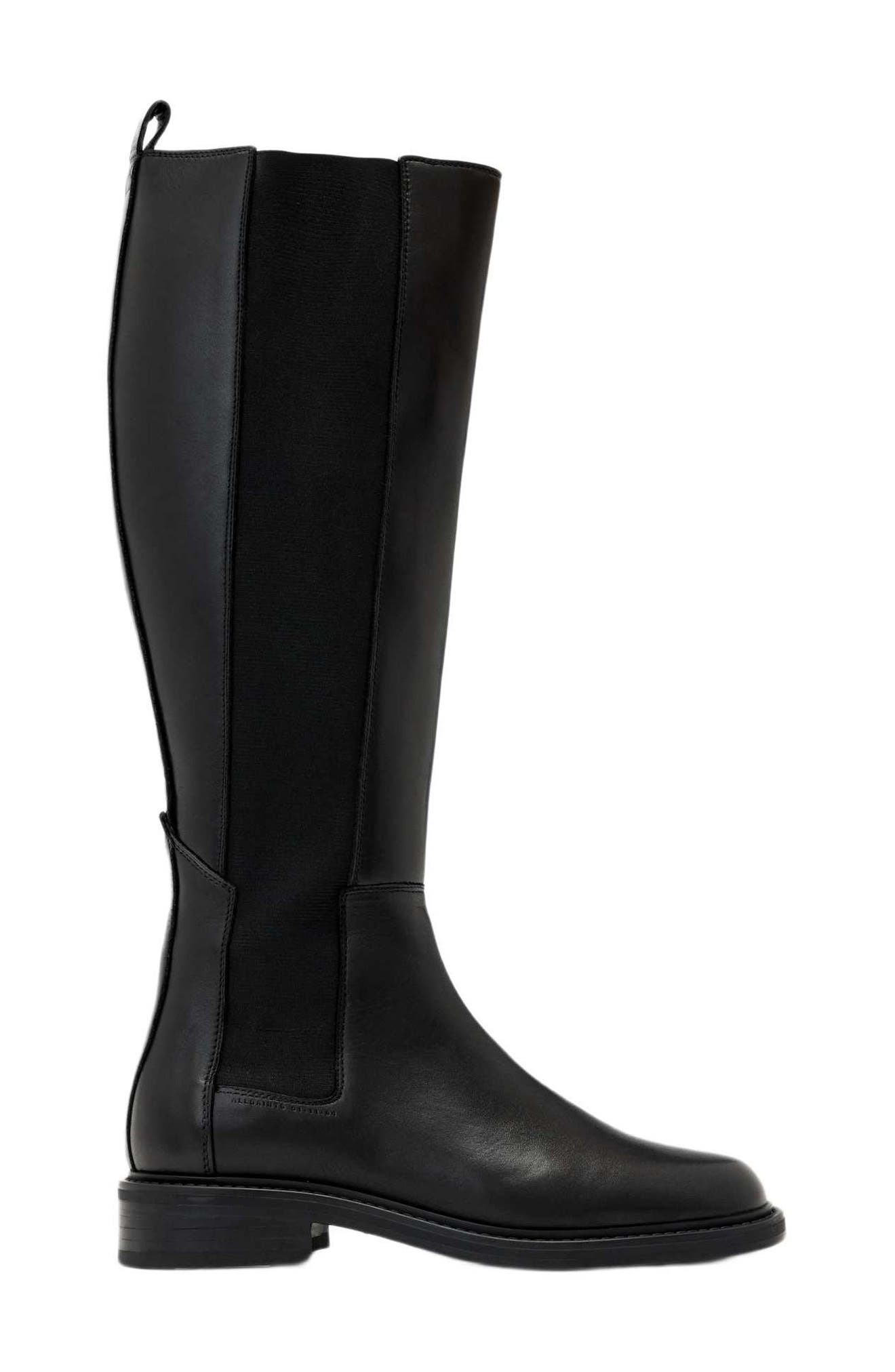 Bales Suede Knee High Boot, Alternate, color, BLACK