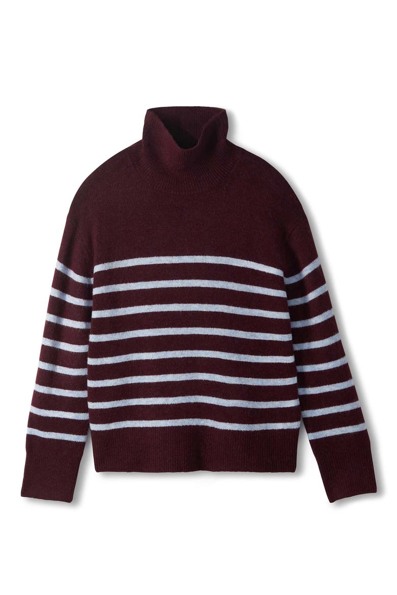 Cozy Mock Neck Sweater, Alternate, color, RUMBA RED