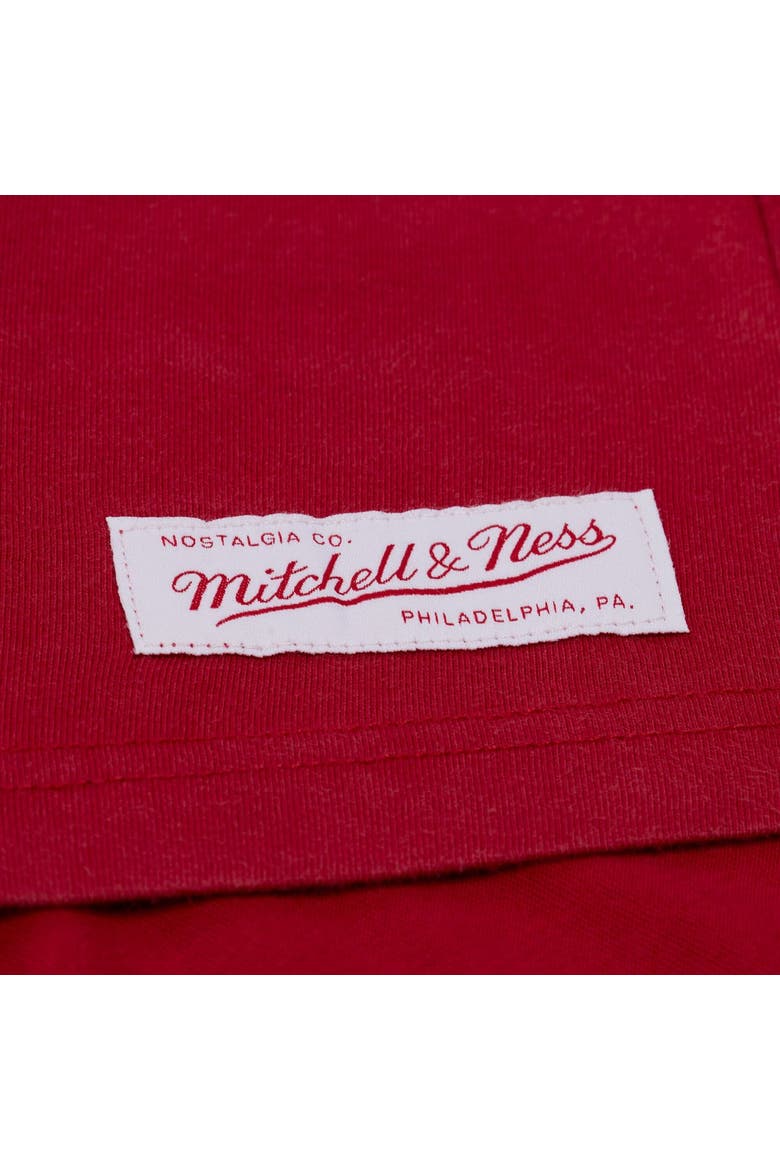 Men's Mitchell & Ness Scarlet San Francisco 49ers Core Essentials Micro Logo T-Shirt, Alternate, color, Scarlet