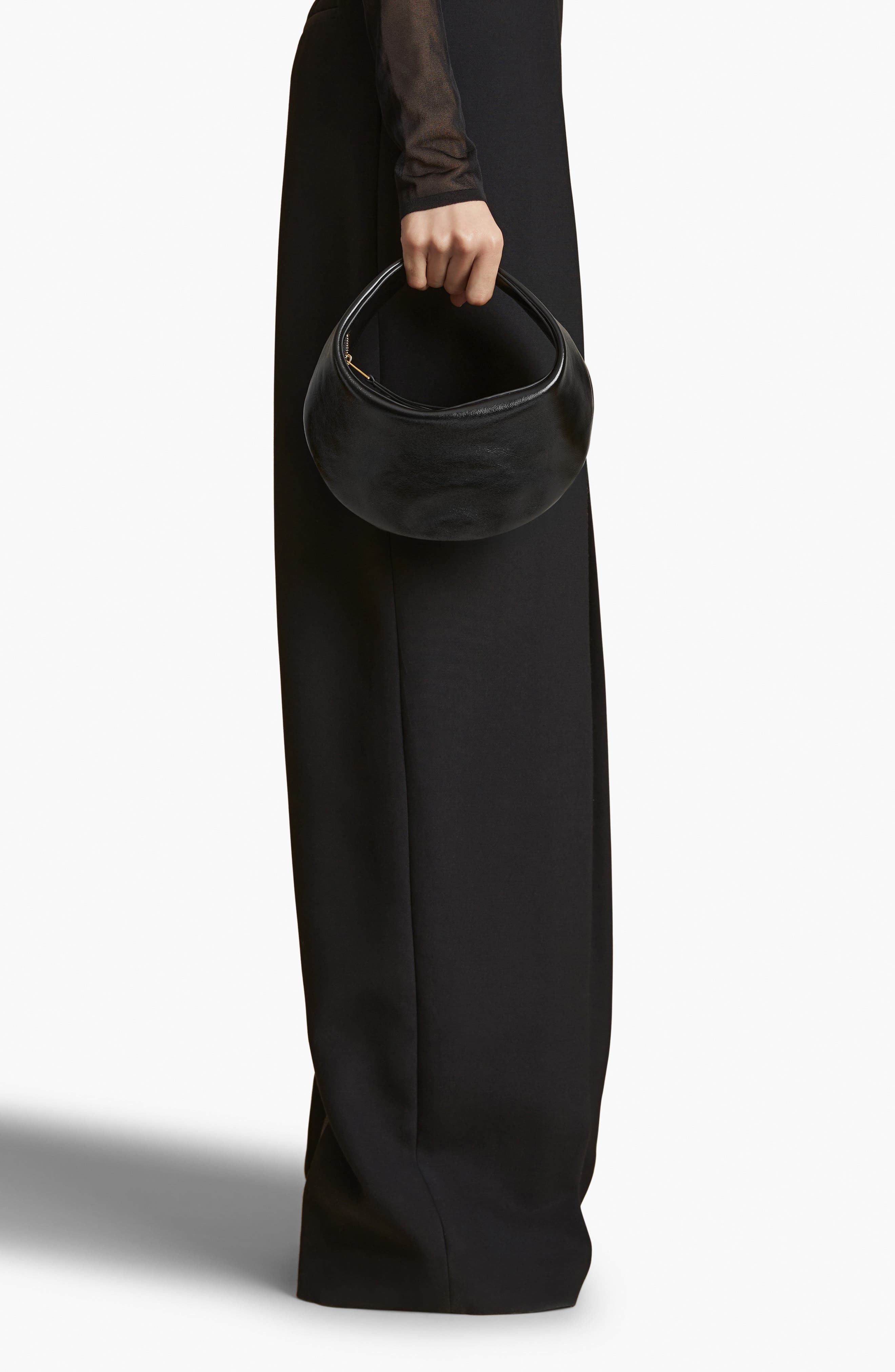 Khaite Small Olivia Leather Hobo Bag, Alternate, color, 