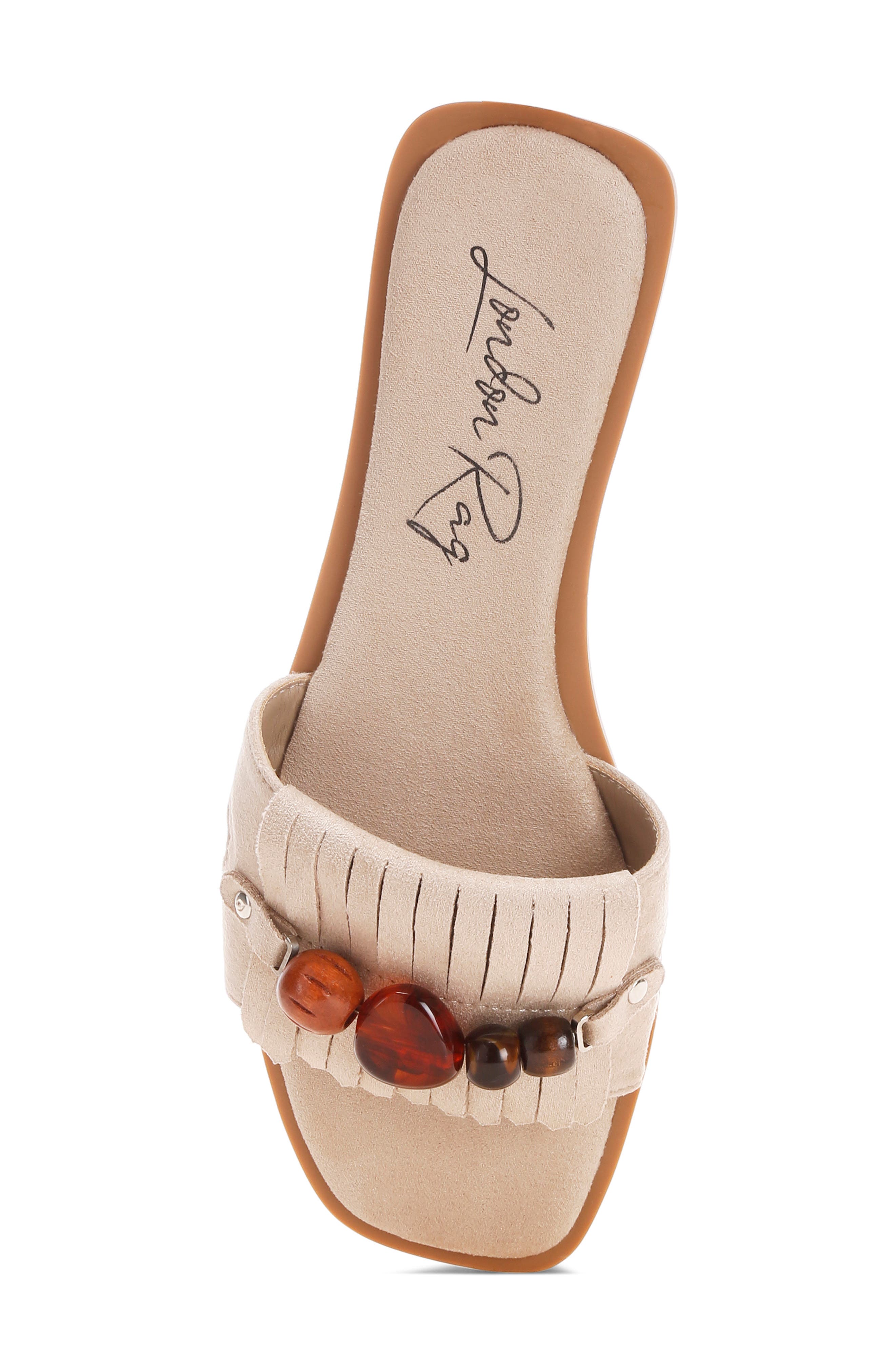 Dinasa Slide Sandal, Alternate, color, BEIGE